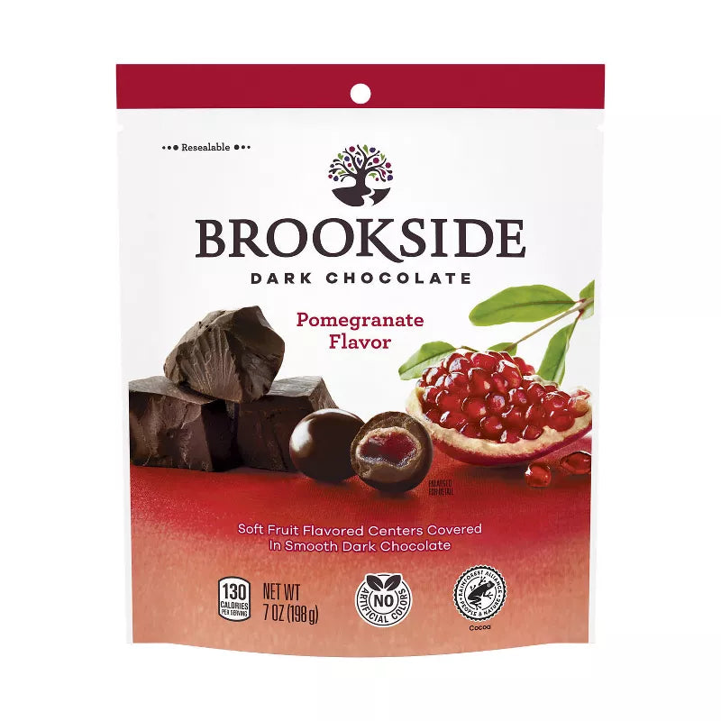 Brookside Dulces de Chocolate Oscuro Sabor Granada 198g