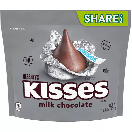 Hershey's Kisses Dulces de Chocolate con Leche 306g