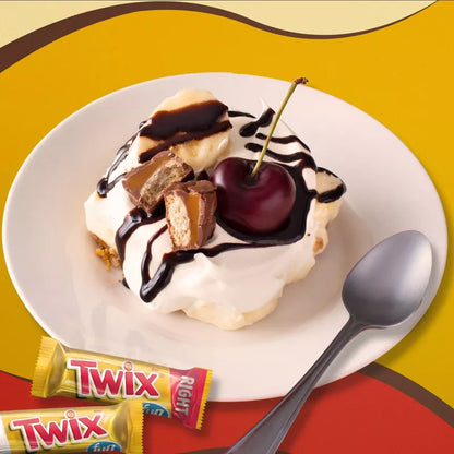 Twix Fun Size Barra de Chocolate con Caramelo y Galleta 307g