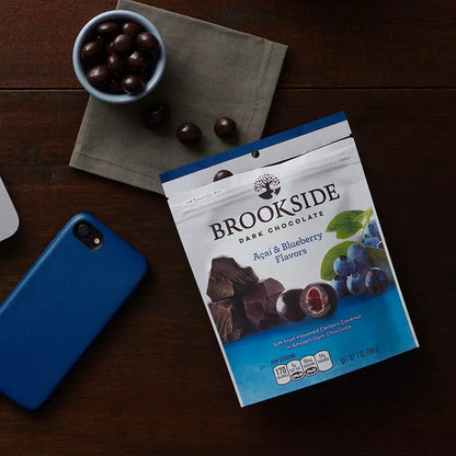 Brookside Dulces de Chocolate Oscuro Sabore de Açaí y Arándano 198g