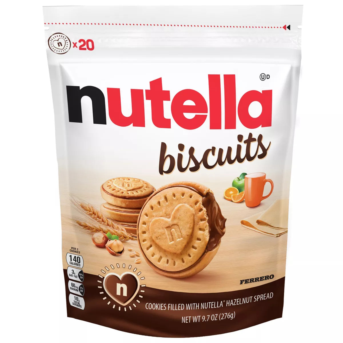 Nutella Galletas 20 Unidades 275g