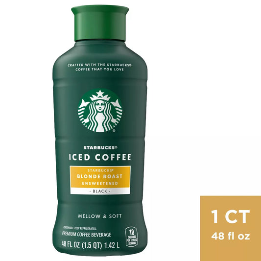 Starbucks Tostado Blonde, Café Helado Sin Azúcar 1.42 L