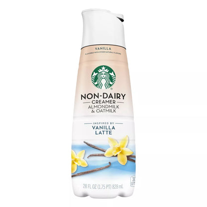 Starbucks Crema para Café Sin Lácteos Sabor Vainilla Latte 828 ml